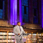 Mason speaking at the UW President’s Recognition Gala in 2022